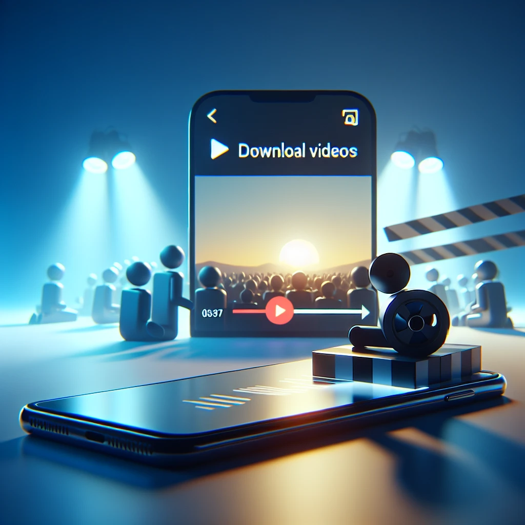 "Passo a passo para baixar vídeos do TikTok sem marca d'água, mostrando um smartphone com a interface do aplicativo TikTok e ferramentas de download."